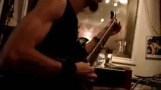 Izakar from DAGOBA recording session,the white guy (suicide)