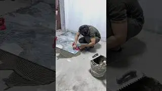 Amazing Tile Skill #youtubeshorts #construction #tilingwork