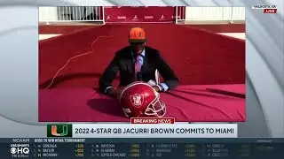 Miami Hurricanes football has its 2022 quarterback in 4⭐️ commit jacurri brown