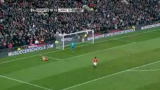 Manchester United 0  - 1 Leeds United 03/01/2010 Beckford Scores