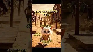 3 Cat Thieves Robbed the Bag. | The Girl White Cat Cried. #cat #cutecat #robbery