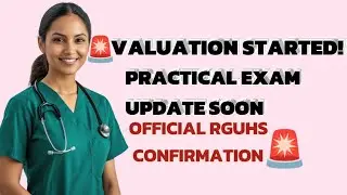 VALUATION STARTED! | Practical Exam Update Soon | Official RGUHS Confirmation#viral #nursingexam 
