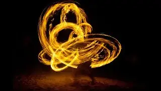 Amazing dual fire nunchuck performance #shorts