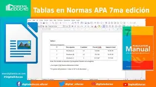 C&oacute;mo insertar una tabla en Normas APA 7ma edici&oacute;n en LibreOffice Write (paso a paso)