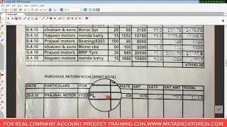 SPARE PARTS COMPANY BANK BOOK,PURCHASE RETURN & SALES RETURN