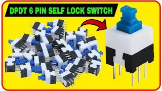 DPDT 6 PIN SELF LOCK SWITCH TESTING WITH MULTIMETER IN HINDI ✅️ || HOW TO CHECK 6 PIN LOCK SWITCH 🔐 