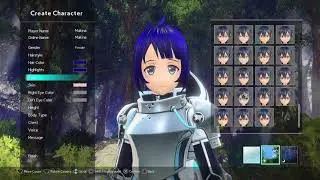 Sword Art Online Alicization Lycoris - Female Character Creation