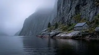 Serene Misty Fjord Haven 🌲 Mystical Instrumental Medieval Music (1 Hour)