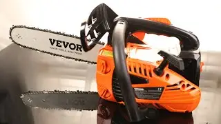 VEVOR 25.4 CC 2-Cycle Top Handle Gas Powered Chainsaw 12 Inch Petrol Handheld Cordless Chain Saw