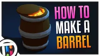 Blender Tutorial - How to Create a Low Poly Barrel