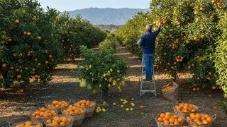 Harvesting Oranges in a Mountain Village | Pure Nature Sounds