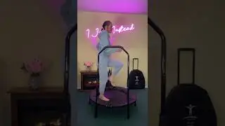 Candy Mandy Moore | Rebounder Workout | Mini Trampoline Running HIT Jump Fitness Trampoline Workout