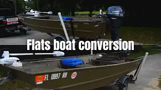 Jon boat to Flats/Bass Boat Conversion PT1 (Design, flooring)