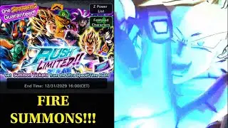 FIRE SUMMONS Rush Limited Tickets Summons in Dragon Ball Legends