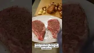 The JUICIEST Pork Chops and Thyme Pan Sauce #shorts