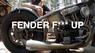 Sportster Chopper: Fixing the Hardtail Fender