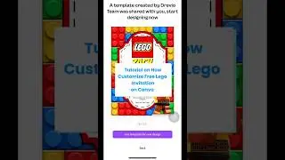 Tutorial on How to Customize Free LEGO Invitations on Canva!