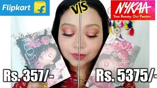 Real vs Fake || Huda Beauty RoseGold Remastered Eyeshadow Pallet | Nykaa vs Flipkart |Adore Yourself