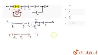 Find the equivalent capacitance across `A` and `B` for the arrangement shown in figure. All the ...