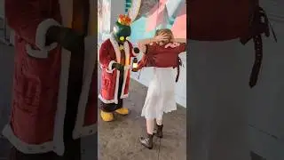 Encounter with Tonberry King. #ffvii #finalfantasy #finalfantasy7 #cosplay #aerith #shorts