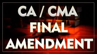 CA CMA Final law amendment nov 2019