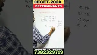 'Master Matrices Trick (Determinant)-Quick & Easy!' #MatricesTrick #Examprep #ecet #shorts