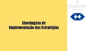 Abordagens de implementação de estratégias