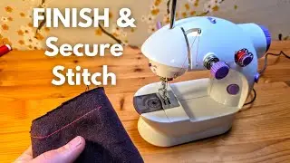 How to Back Stitch on Mini Sewing Machine - Lock , Secure & Finish a Stitch 