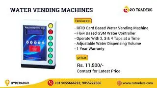 RFID Card Based Water Vending Machine Price & Features | Water ATM
