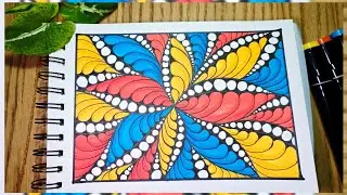 Create colors with fun #arttutorial #doodleart #Zentangle 