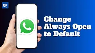 How to Change Always Open in WhatsApp to Default