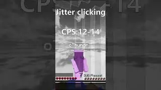 Jitter clicking VS Butterfly clicking #minecraft #minemen #shorts