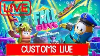 [LIVE] Fall Guys Customs With Viewers- New Season 3 Map!! -Chill Stream -🔴 MINI GAMES🔴