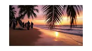Lagos Bar Beach Sunset 🌊 Atlantic Ocean Waves | Nigerian Coastal Nature Sounds