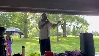 James Coleman speaks at