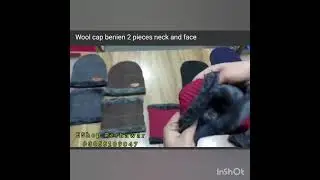 Wool cap benien 2 pieces neck and face ( Cap + Muffler )