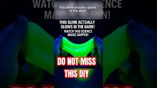 Glowing Slime DIY! 🧬 It Actually Glows in the Dark! ✨