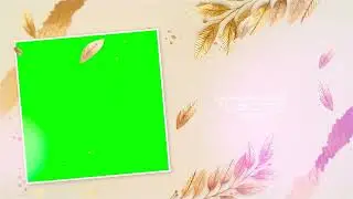 New free green screen Golden leaves elegant romantic - full HD 1080p (No Text) - free download