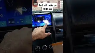 Android radio on 2006 Honda crv #radio #aftermarket #sony #bluetooth #wifi #viral