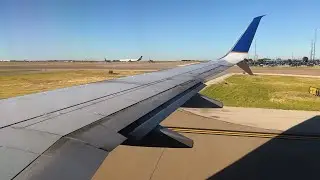 Really Long Taxi, Spectacular Takeoff | United 737-800 | Dallas DFW
