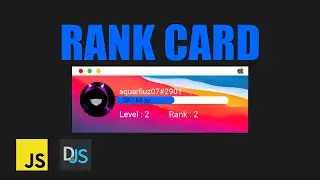 How to create a discord.js rank card macOS Big Sur theme
