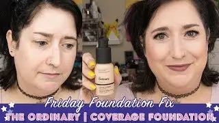 THE ORDINARY Coverage Foundation | FRIDAY FOUNDATION FIX Review & Wear Test | Dry Skin Over 40