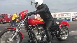 Top Eliminator Harley Dragbike Final - David Doremus vs. Richard Hillegrass