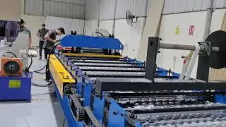 Australia Roller Shutter Door Slat Door Roll Forming Machine Operating at Bahrain Customer&rsquo;s Factory