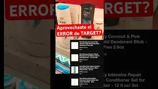 Mi primera compra Cuponeando !! Error en #target #deals #shortvideo #descuentos #cuponeando #fypシ