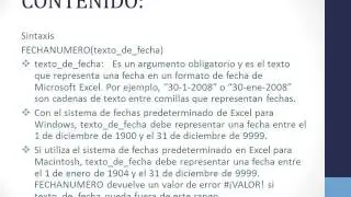 VIDEO 91 FUNCION FECHA NUMERO.
