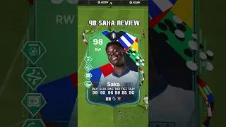 98 Saka Review in EA Sports FC 24 #shorts #short #fc24 #eafc24 #saka #futties #fifa #ultimateteam