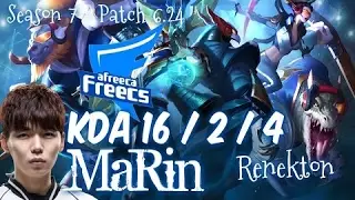 AFs MaRin RENEKTON vs CAMILLE Top - Patch 6.24 KR Ranked