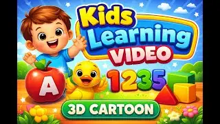 Educational  Hindi Cartoon For kids | abc learning video | 123 counting for kids
