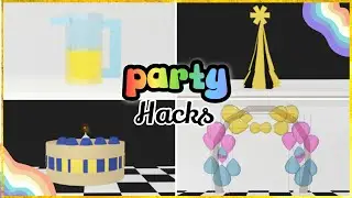 Party Hacks 🍰 🥳- Adopt Me Building Hacks &bull; Itz Sweet Mango ♡︎